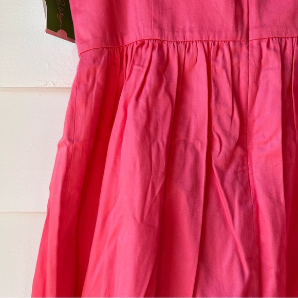 NWT Lily Pulitzer Mayfield Dress, Style 32874, Pink Salmon Seeing Stars Soutache - Picture 11 of 16